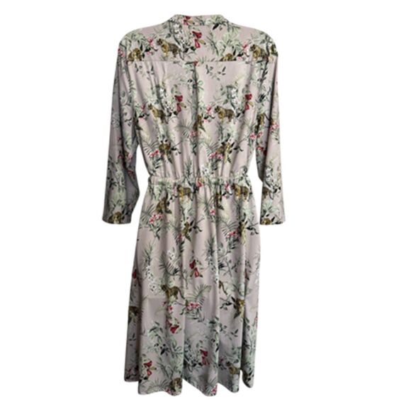 Robert Louis Pink Tiger Print Dress Size L - Picture 4 of 12